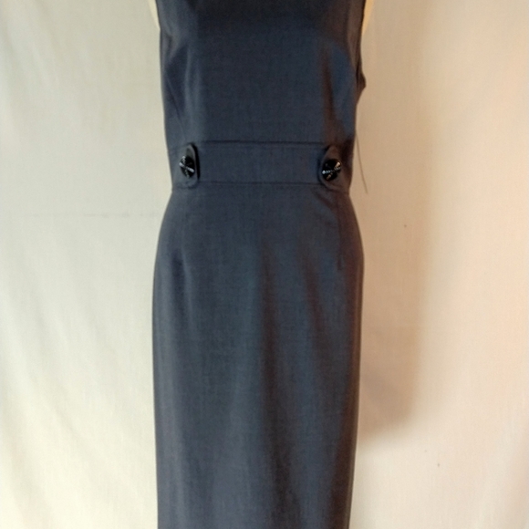 NWT Tahari charcoal grey sheath dress size 16, - Picture 3 of 8